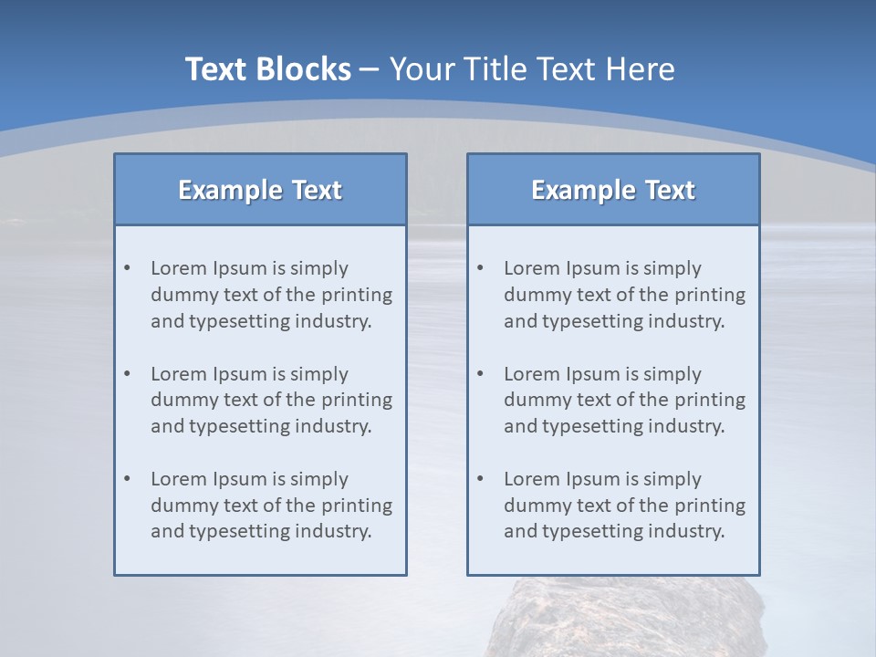 A Lake With Rocks In The Water And Mountains In The Background PowerPoint Template