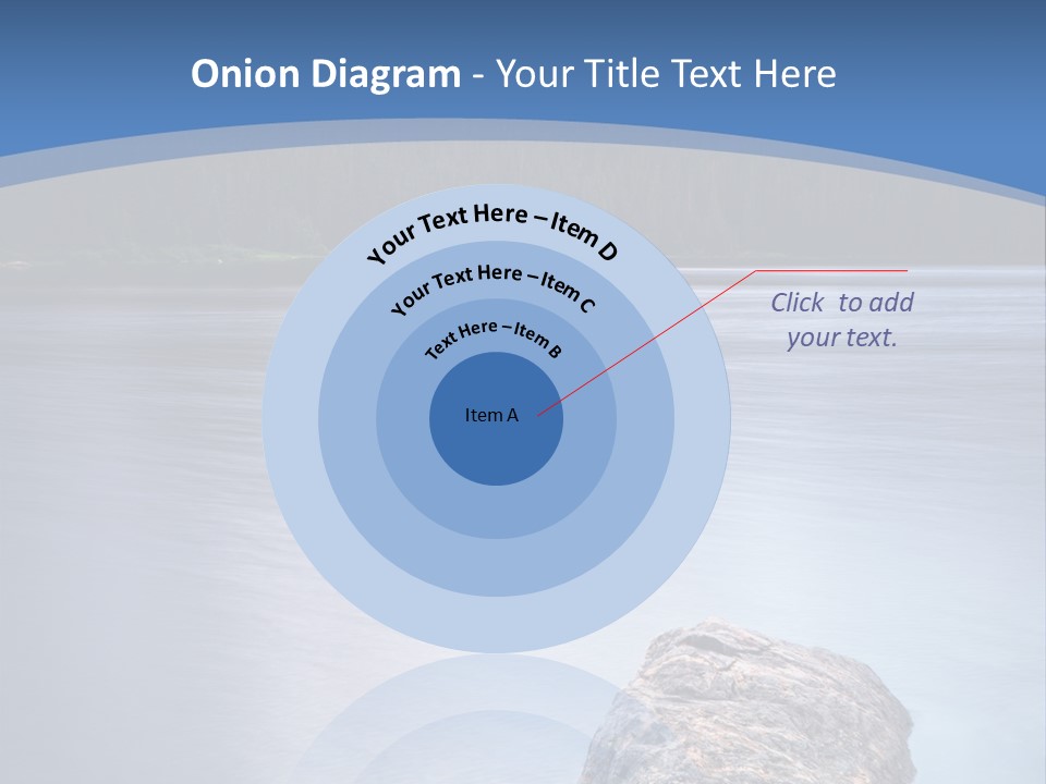 A Lake With Rocks In The Water And Mountains In The Background PowerPoint Template