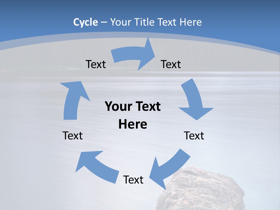 A Lake With Rocks In The Water And Mountains In The Background PowerPoint Template