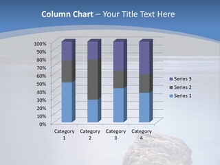 A Lake With Rocks In The Water And Mountains In The Background PowerPoint Template
