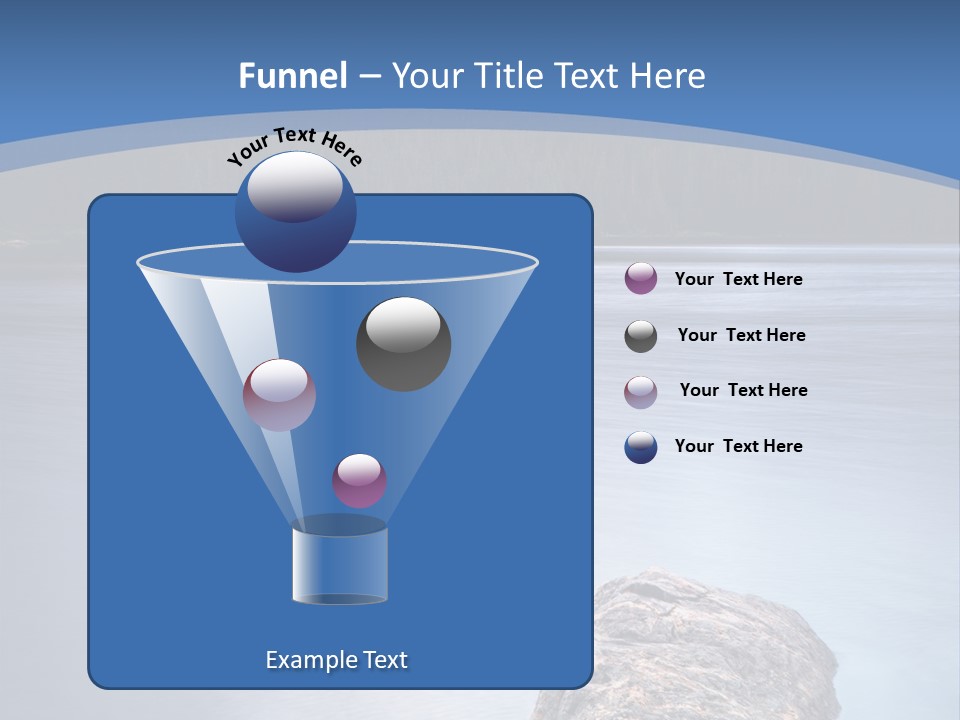 A Lake With Rocks In The Water And Mountains In The Background PowerPoint Template