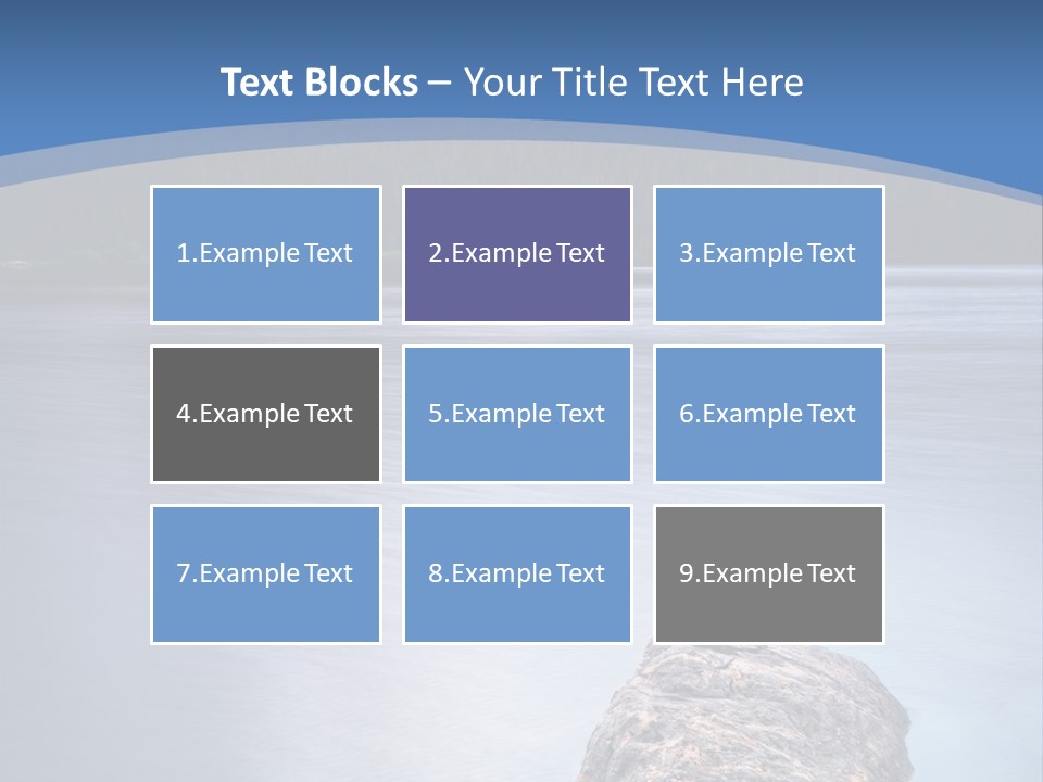 A Lake With Rocks In The Water And Mountains In The Background PowerPoint Template