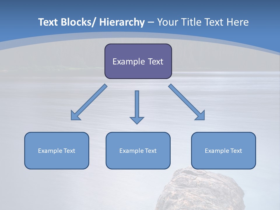 A Lake With Rocks In The Water And Mountains In The Background PowerPoint Template