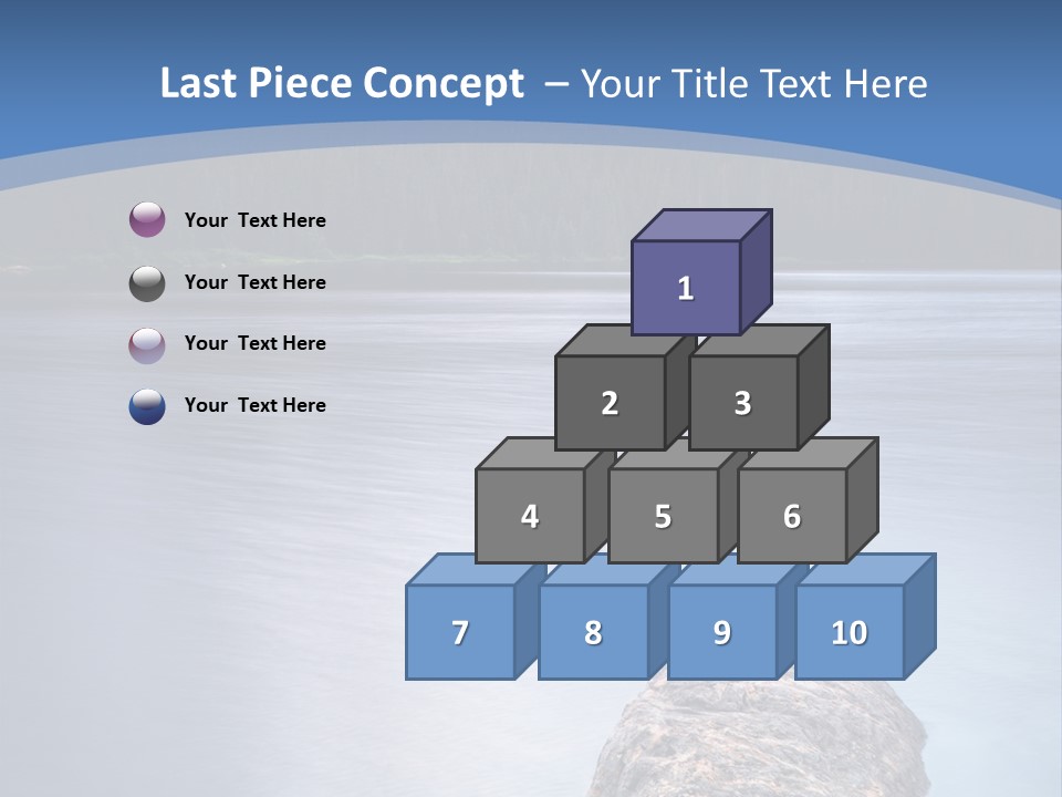 A Lake With Rocks In The Water And Mountains In The Background PowerPoint Template