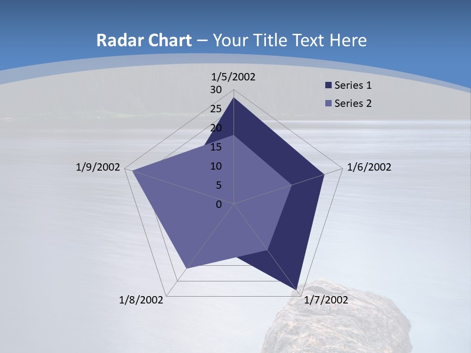 A Lake With Rocks In The Water And Mountains In The Background PowerPoint Template