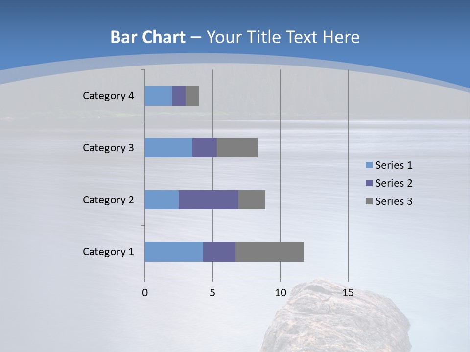 A Lake With Rocks In The Water And Mountains In The Background PowerPoint Template