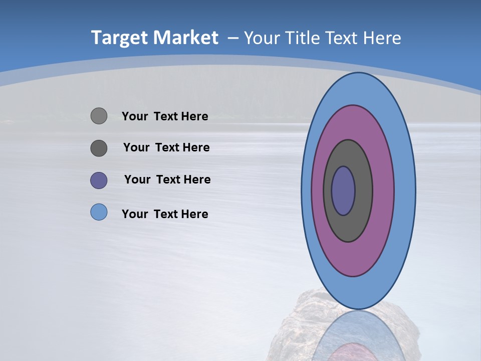 A Lake With Rocks In The Water And Mountains In The Background PowerPoint Template