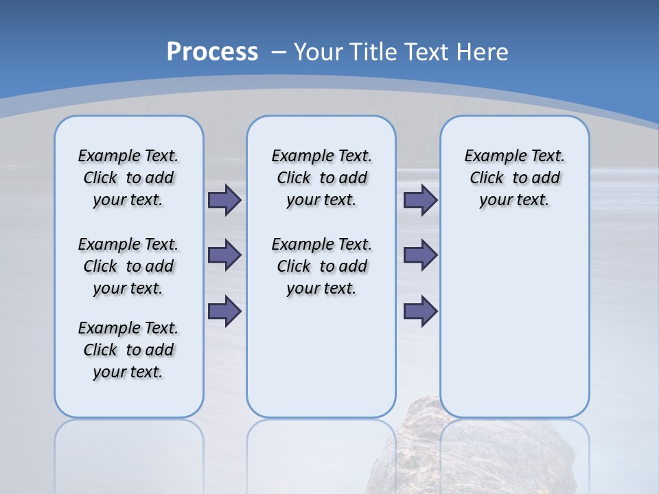 A Lake With Rocks In The Water And Mountains In The Background PowerPoint Template