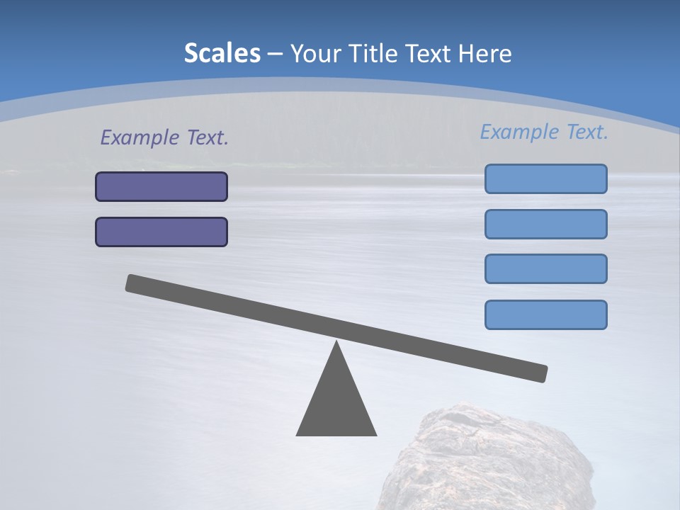 A Lake With Rocks In The Water And Mountains In The Background PowerPoint Template