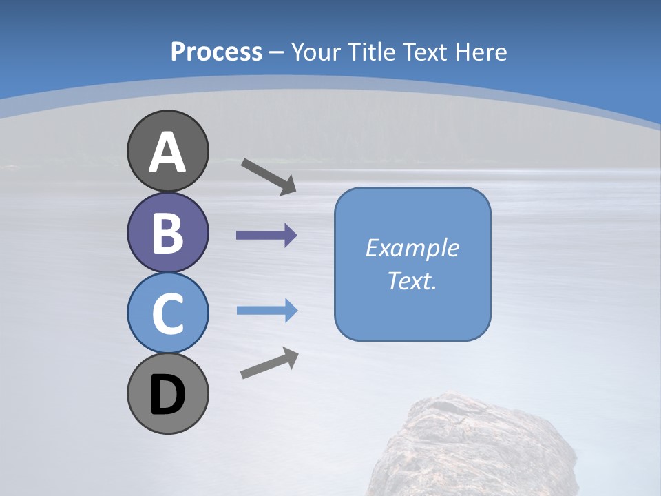 A Lake With Rocks In The Water And Mountains In The Background PowerPoint Template