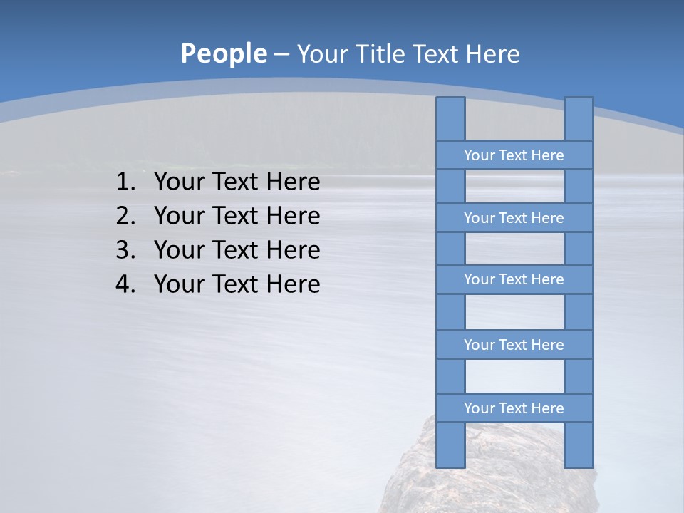 A Lake With Rocks In The Water And Mountains In The Background PowerPoint Template