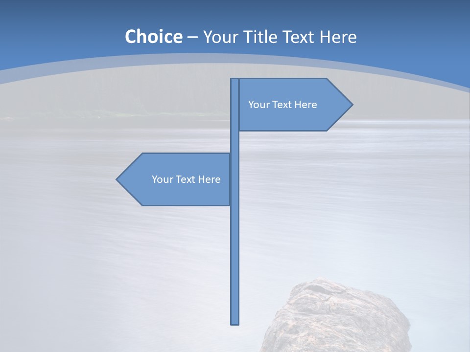 A Lake With Rocks In The Water And Mountains In The Background PowerPoint Template