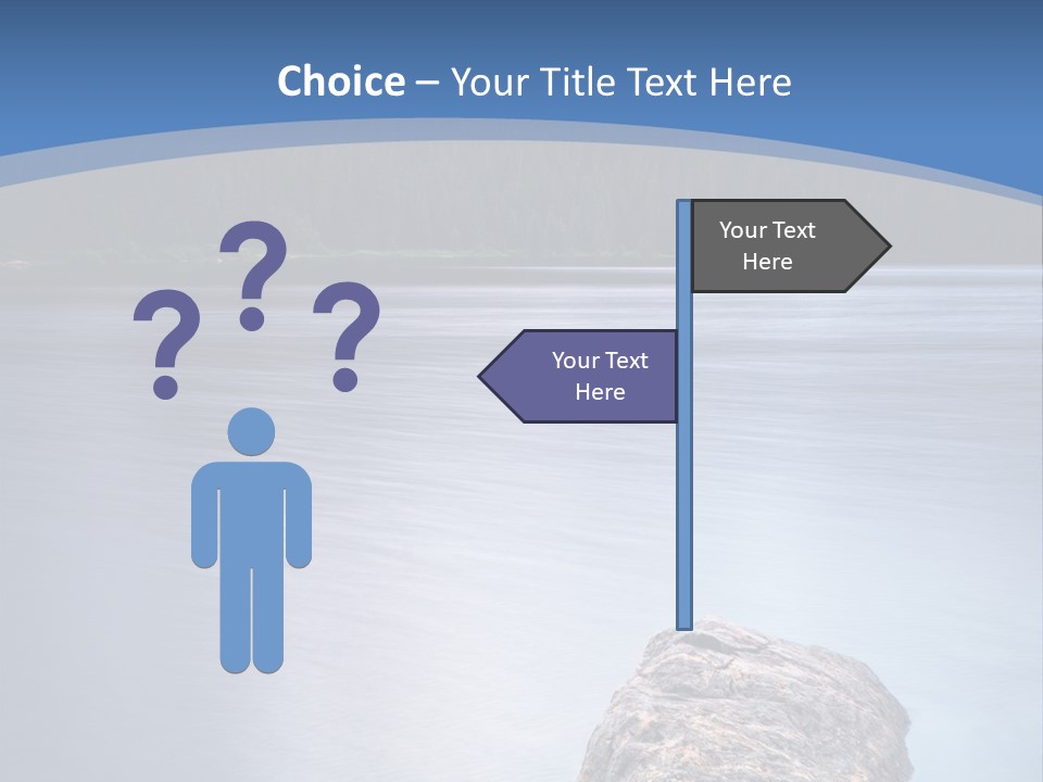 A Lake With Rocks In The Water And Mountains In The Background PowerPoint Template