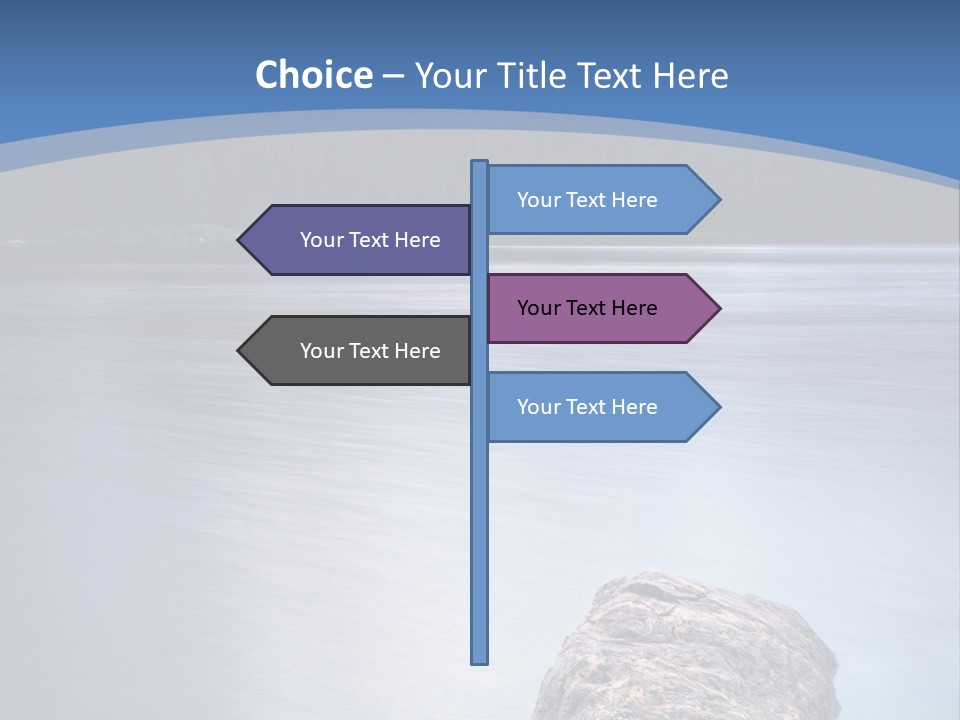 A Lake With Rocks In The Water And Mountains In The Background PowerPoint Template