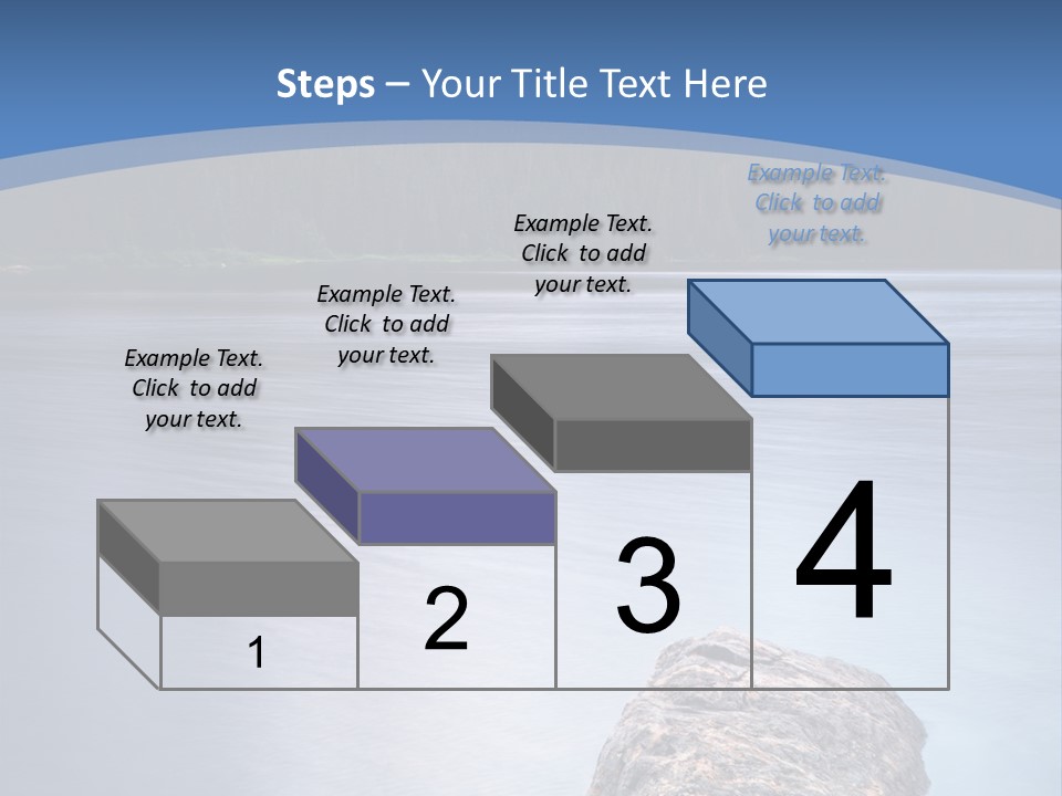 A Lake With Rocks In The Water And Mountains In The Background PowerPoint Template