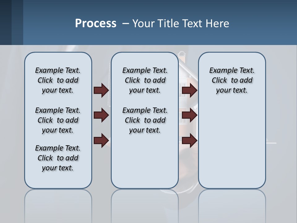 A Man In A Suit Holding A Model Of A House PowerPoint Template