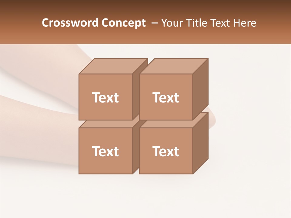 A Child's Hands Holding Another Child's Hand PowerPoint Template