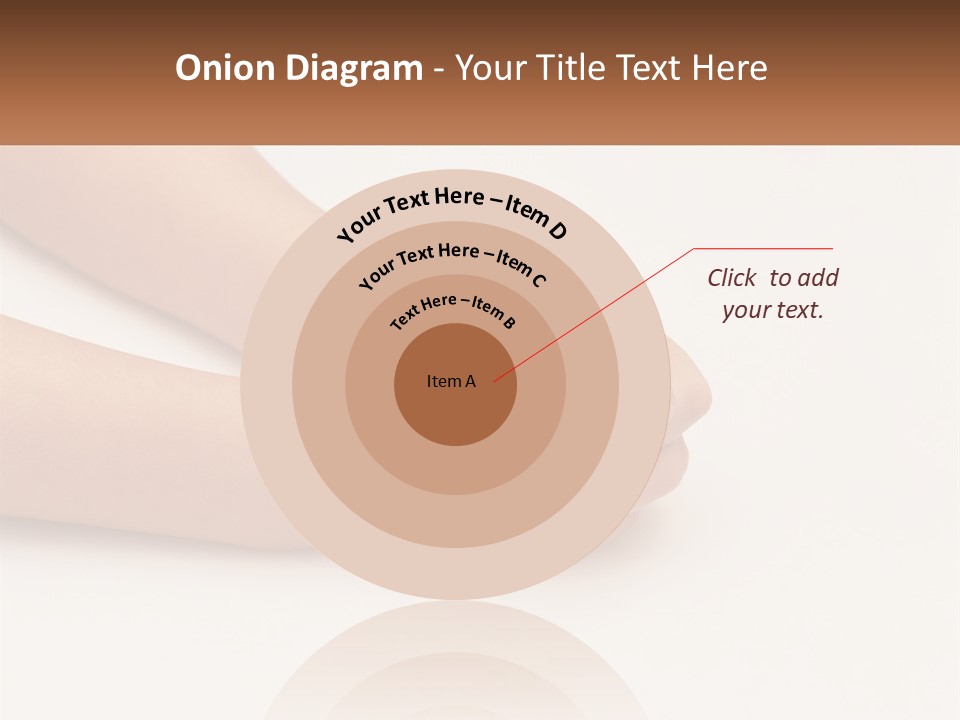 A Child's Hands Holding Another Child's Hand PowerPoint Template
