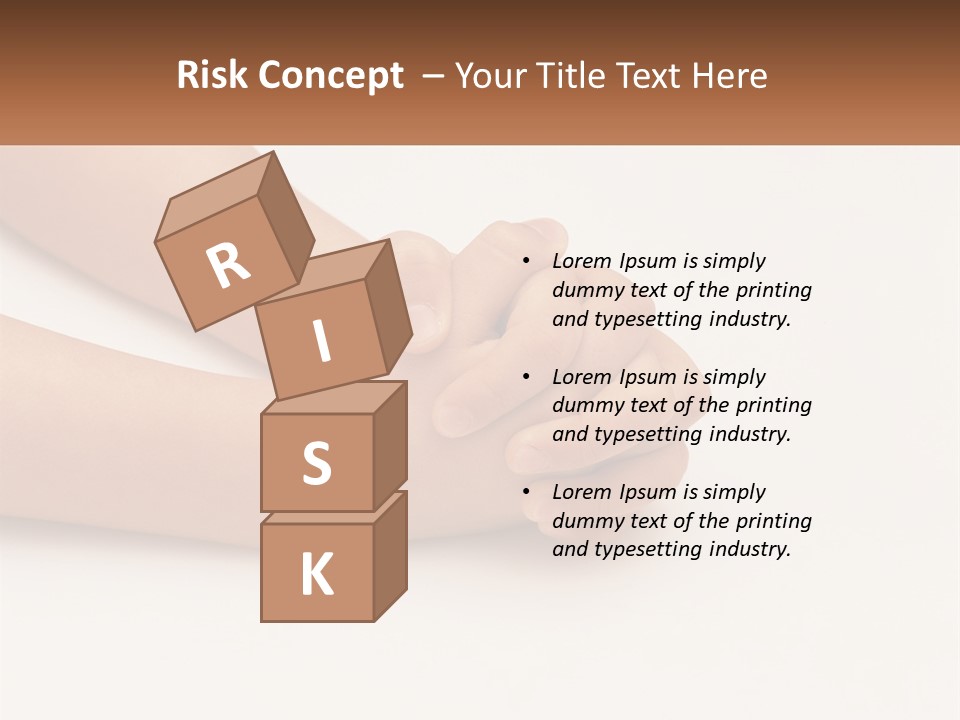 A Child's Hands Holding Another Child's Hand PowerPoint Template