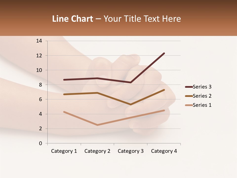 A Child's Hands Holding Another Child's Hand PowerPoint Template