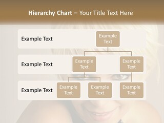 A Woman With Blonde Hair Is Posing For A Picture PowerPoint Template