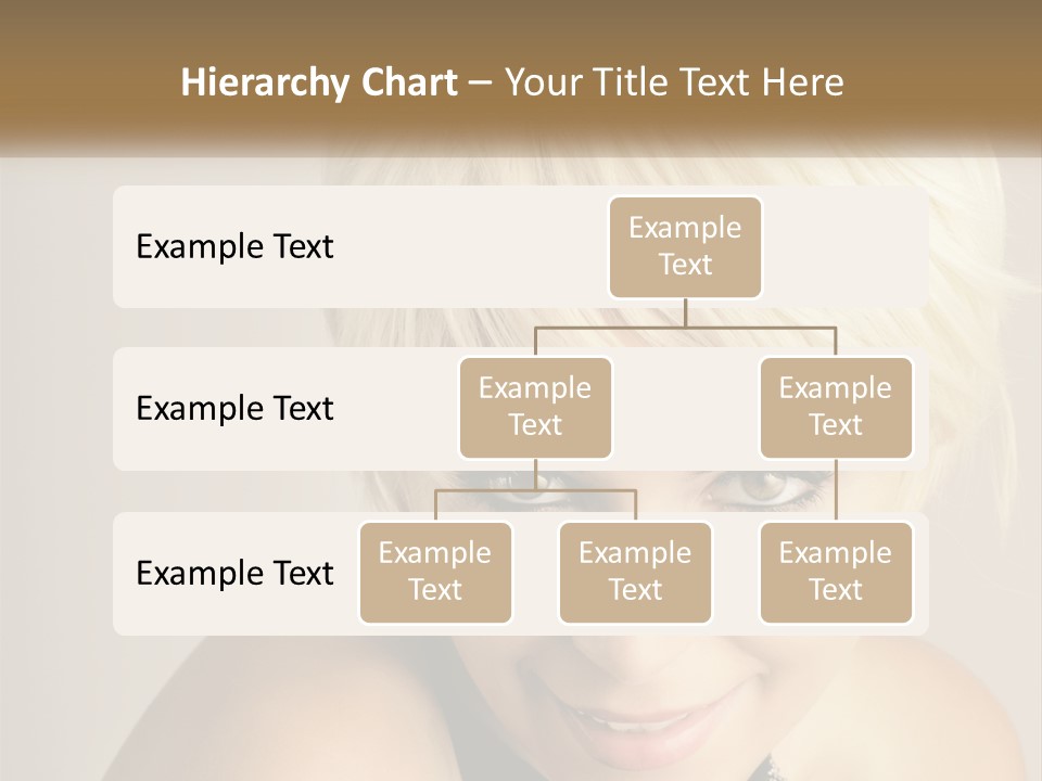 A Woman With Blonde Hair Is Posing For A Picture PowerPoint Template