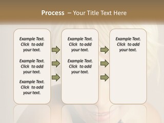 A Woman With Blonde Hair Is Posing For A Picture PowerPoint Template