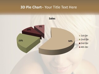 A Woman With Blonde Hair Is Posing For A Picture PowerPoint Template