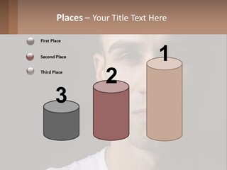 A Man In A Cap Is Looking At The Camera PowerPoint Template