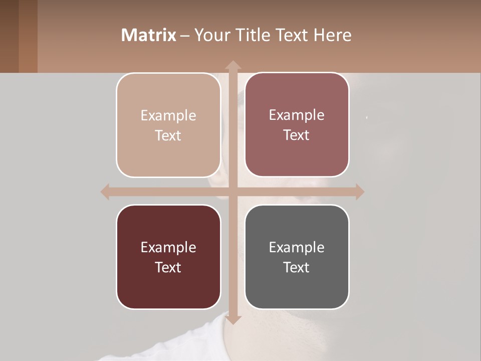 A Man In A Cap Is Looking At The Camera PowerPoint Template