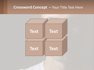 A Man In A Cap Is Looking At The Camera PowerPoint Template
