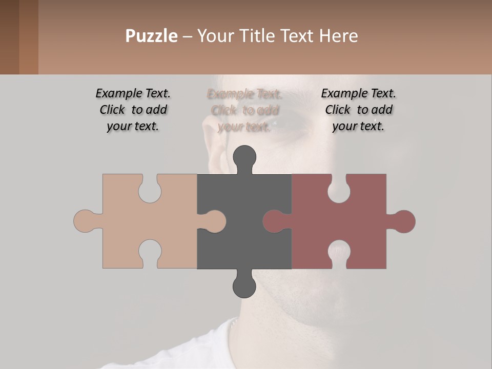 A Man In A Cap Is Looking At The Camera PowerPoint Template