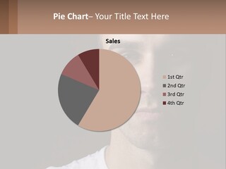 A Man In A Cap Is Looking At The Camera PowerPoint Template