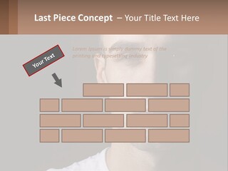 A Man In A Cap Is Looking At The Camera PowerPoint Template