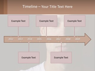 A Man In A Cap Is Looking At The Camera PowerPoint Template