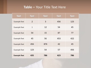 A Man In A Cap Is Looking At The Camera PowerPoint Template