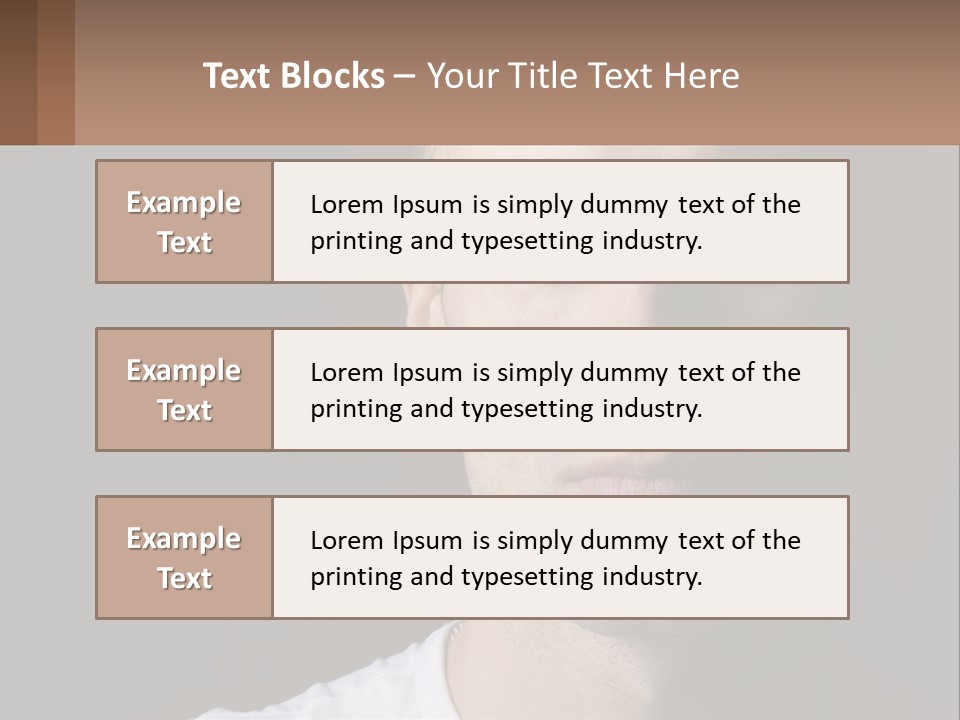 A Man In A Cap Is Looking At The Camera PowerPoint Template