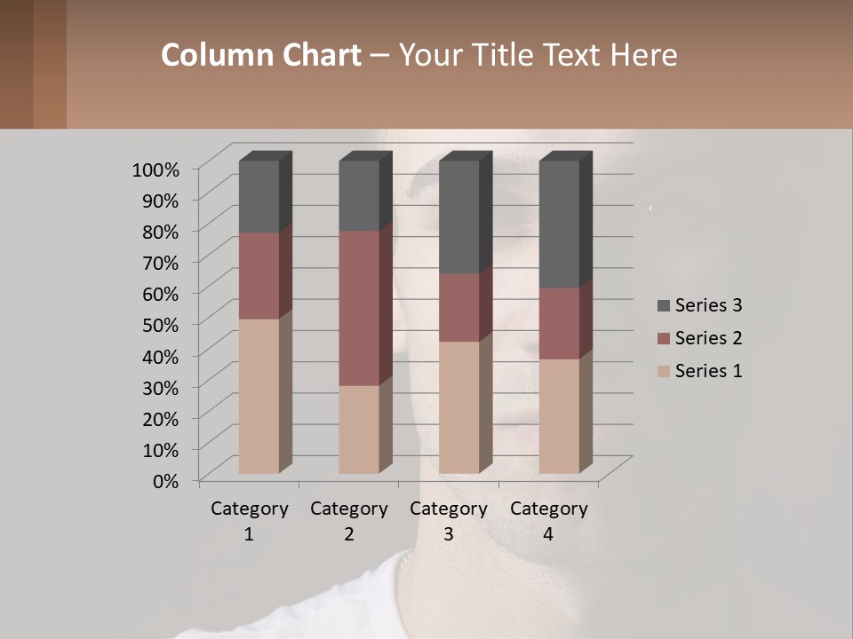 A Man In A Cap Is Looking At The Camera PowerPoint Template