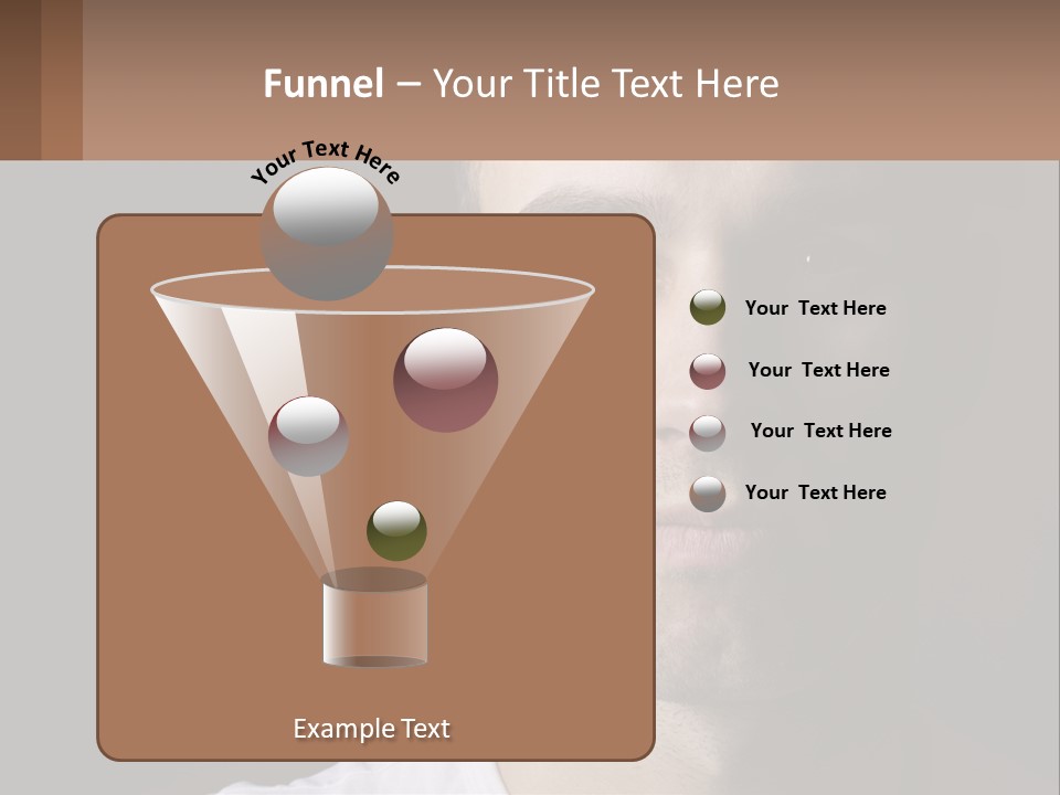 A Man In A Cap Is Looking At The Camera PowerPoint Template