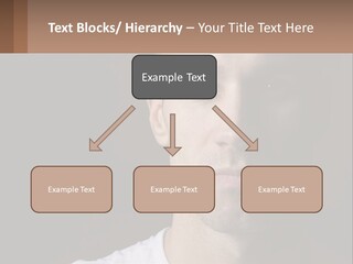 A Man In A Cap Is Looking At The Camera PowerPoint Template