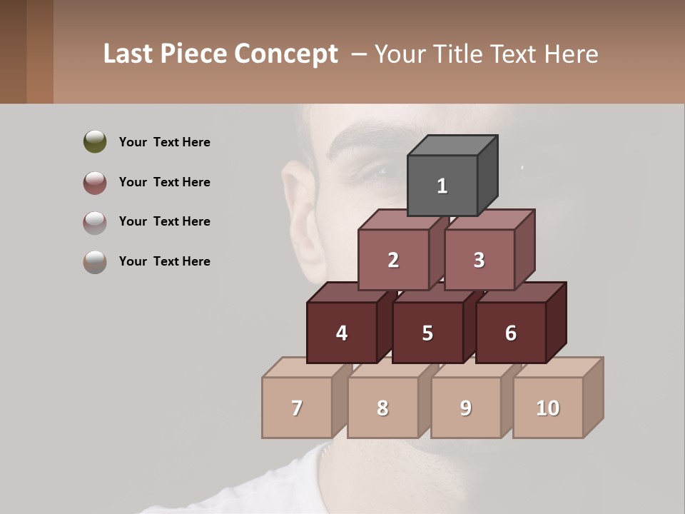 A Man In A Cap Is Looking At The Camera PowerPoint Template