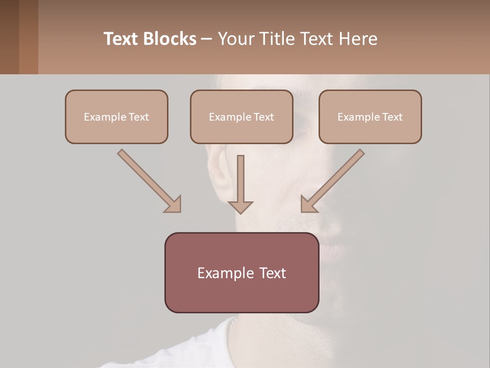 A Man In A Cap Is Looking At The Camera PowerPoint Template