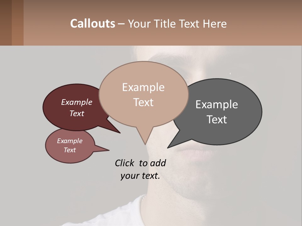 A Man In A Cap Is Looking At The Camera PowerPoint Template