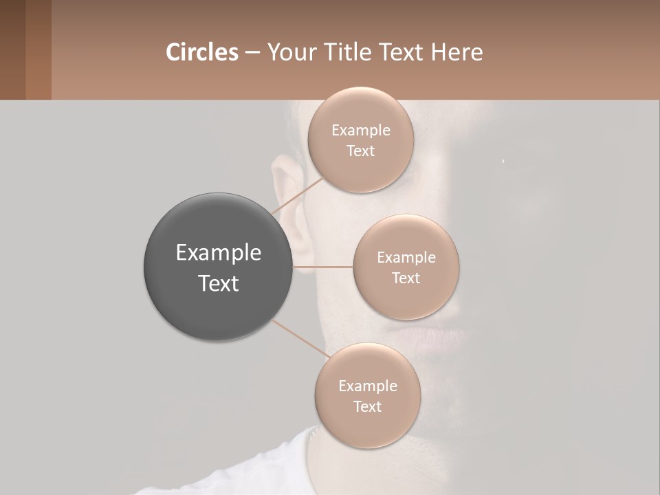 A Man In A Cap Is Looking At The Camera PowerPoint Template