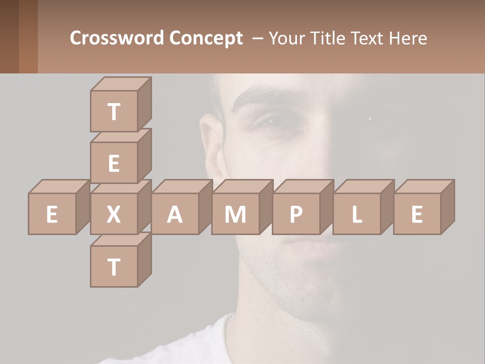 A Man In A Cap Is Looking At The Camera PowerPoint Template