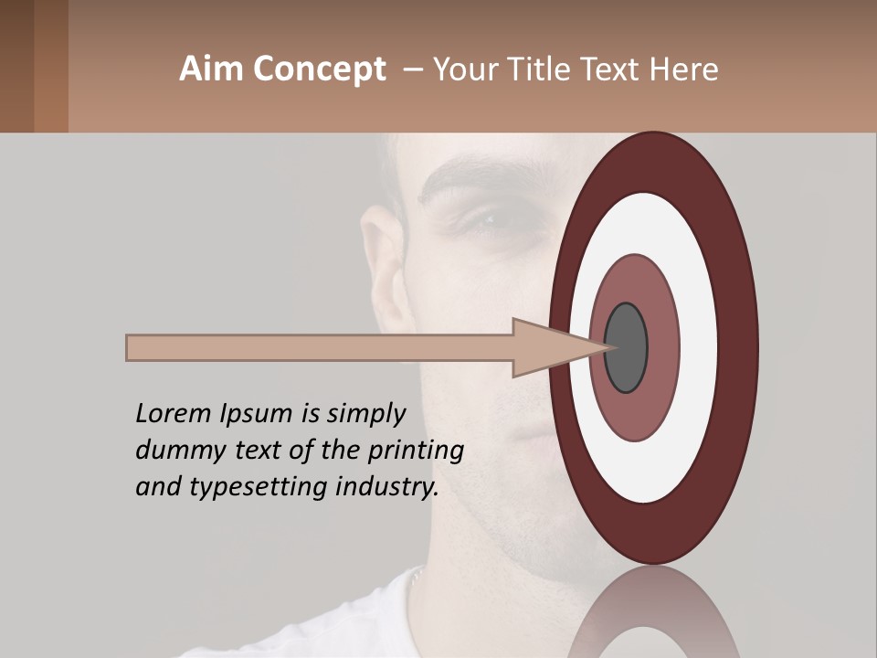 A Man In A Cap Is Looking At The Camera PowerPoint Template