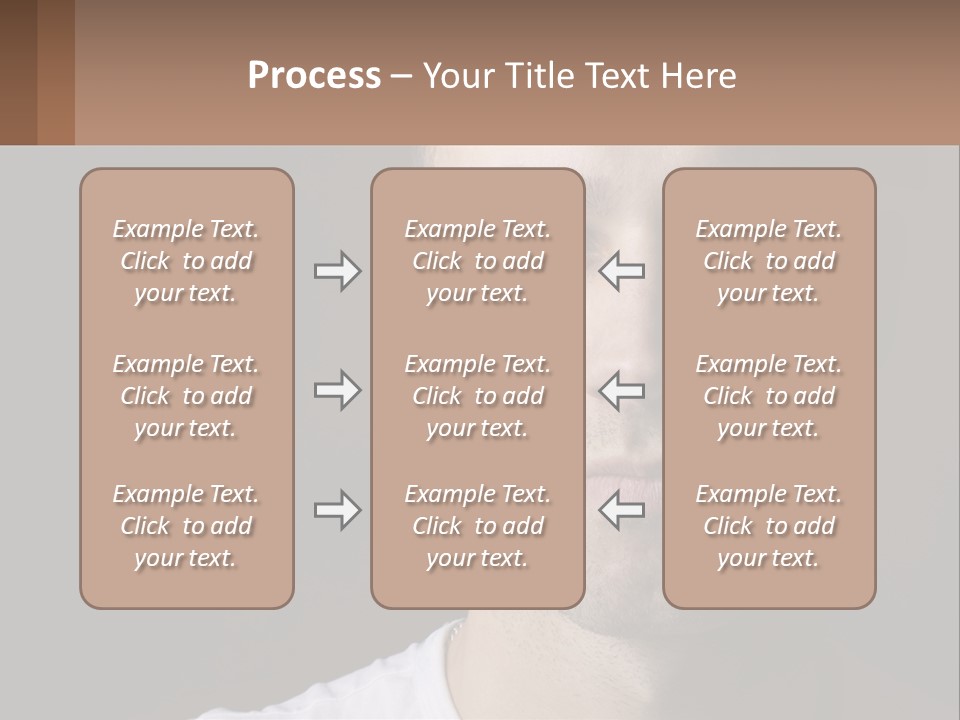 A Man In A Cap Is Looking At The Camera PowerPoint Template