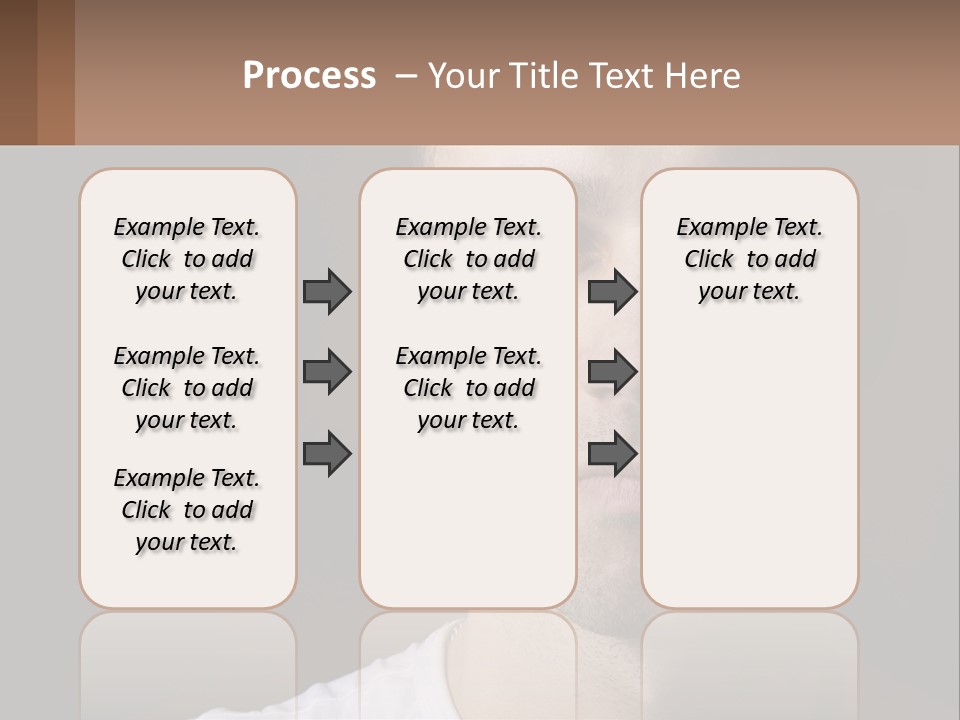 A Man In A Cap Is Looking At The Camera PowerPoint Template