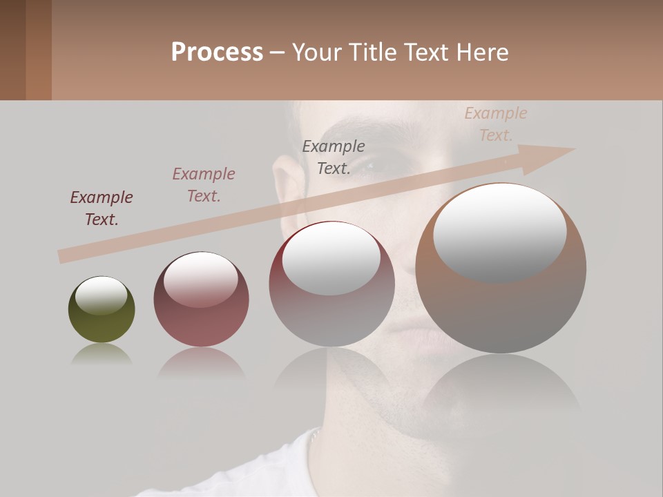 A Man In A Cap Is Looking At The Camera PowerPoint Template