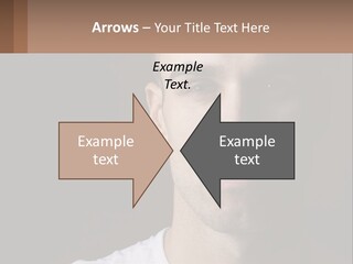 A Man In A Cap Is Looking At The Camera PowerPoint Template